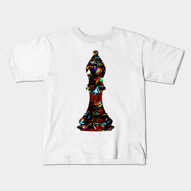 Chess Piece - The Bishop 3 Kids T-Shirt by The Black Panther